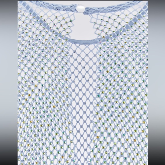 RHINESTONE MESH DRESS - Picture 4 of 10